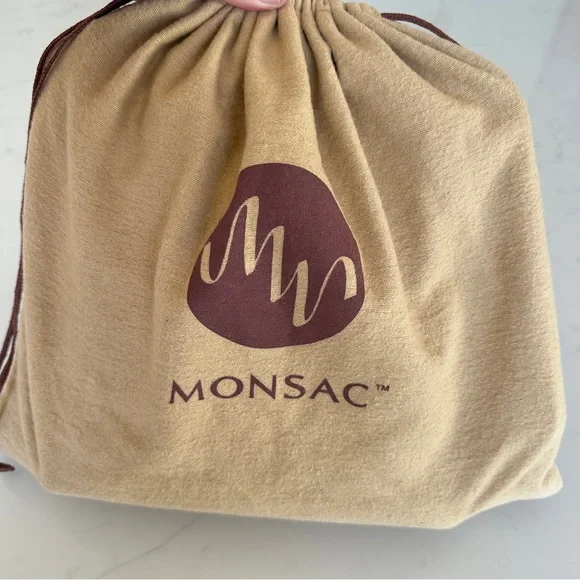 Monsac Red Croc Embossed Leather Shoulder Bag w/ Dust Bag - gently used❤️ - Picture 3 of 12